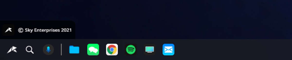 SkyOS Taskbar